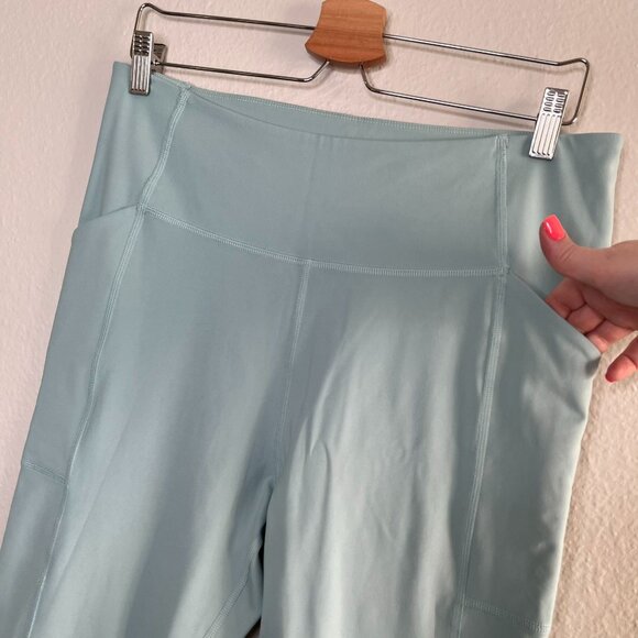 Girlfriend Collective Light Blue High-Waisted Side Pocket Active Leggings XXL - Picture 5 of 9